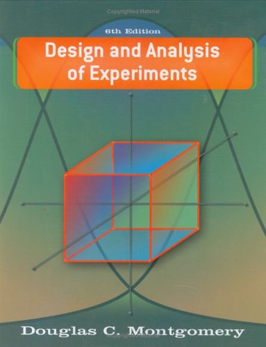 Design And Analysis Of Experiments Solutions Manual 6th Douglas C Montgomery