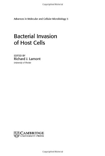 Bacterial Invasion Of Host Cells Advances In Molecular And Cellular Microbiology 1st Edition Richard J Lamont Editor