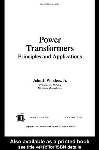 Power Transformers Power Engineering 1st Edition April 12 2002 1st John Winders