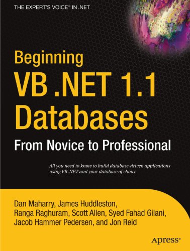 Beginning Vb Net 11 Databases From Novice To Professional 1st Edition Dan Maharry