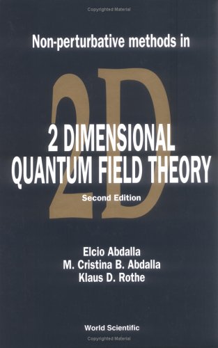 Nonperturbative Methods In 2 Dimensional Quantum Field Theory Second Edition 2nd Edition Elcio Abdalla