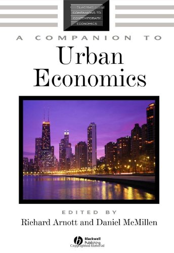 A Companion To Urban Economics 1st Edition Daniel P Mcmillen
