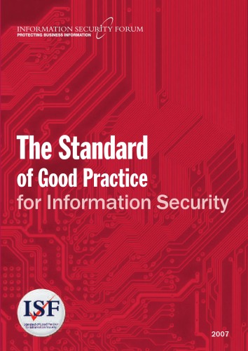 The Standard Of Good Practice For Information Security Information Security Forum