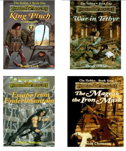 Forgotten Realms The Nobles Books 14 King Pinch War In Tethyr Escape From Undermountain The Mage In The Iron Mask David Milan
