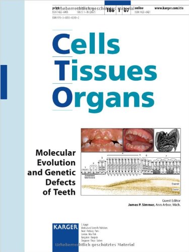 Molecular Evolution And Genetic Defects Of Teeth Cells Tissues Organs Vol 186 No 1 1st Edition James P Simmer