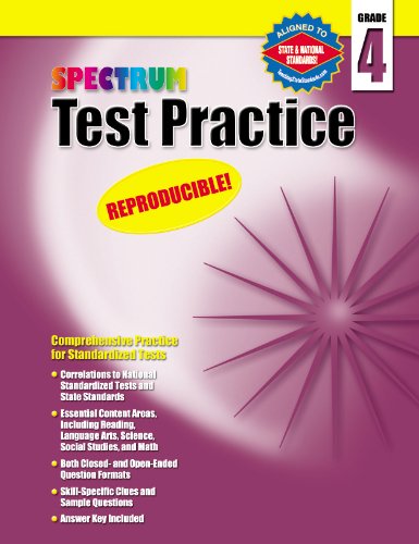 Spectrum Test Practice Grade 4 School Specialty Publishing