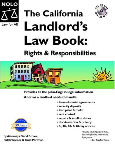 The California Landlords Law Book Rights And Responsibilities11th Edition 11th Bkcr David Wayne Brown