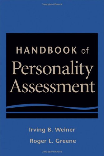 Handbook Of Personality Assessment 1st Edition Irving B Weiner