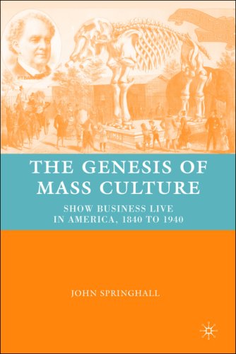 The Genesis Of Mass Culture Show Business Live In America 1840 To 1940 John Springhall