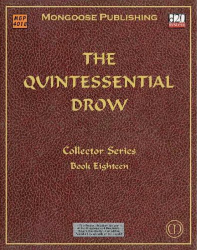 The Quintessential Drow Dungeons Dragons D20 30 Fantasy Roleplaying Sam Witt