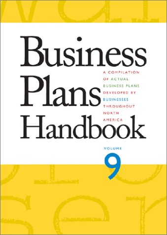 Business Plans Handbook Volume 9 9th Edition Jacqueline K Mueckenheim