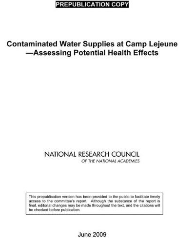 Contaminated Water Supplies At Camp Lejeune Assessing Potential Health Effects Committee On Contaminated Drinking Water At Camp Lejeune