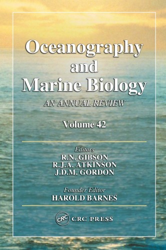 Oceanography And Marine Biology An Annual Review Volume 42 Oceanography And Marine Biology R N Gibson