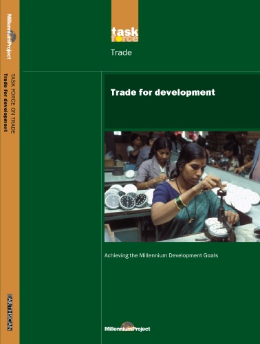Trade For Development Un Millennium Project Patrick Messerlin