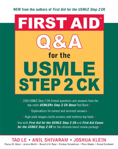 First Aid Qa For The Usmle Step 2 Ck First Aid Series Tao Le