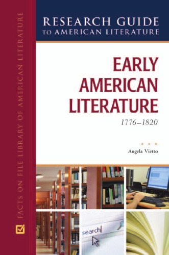 Early American Literature 17761820 Research Guide To American Literature Bruccoli Clark Layman
