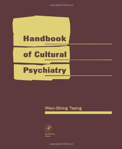 Handbook Of Cultural Psychiatry 1st Edition Wenshing Tseng