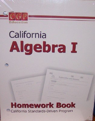 California Algebra 1 Homework Book Cgp Education