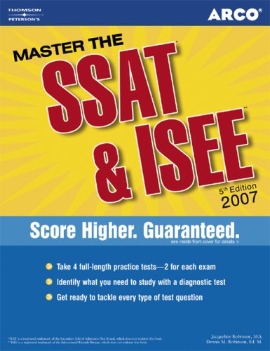Master The Ssat And Isee 2007 5th Edition Steinberg
