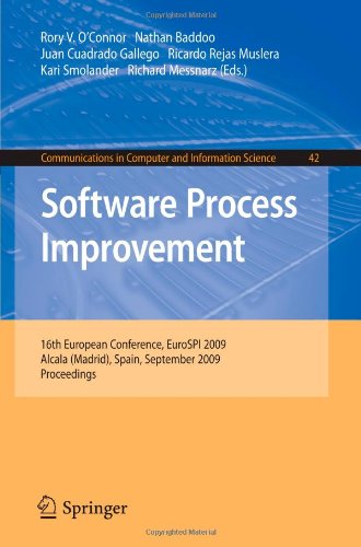 Software Process Improvement 16th European Conference Eurospi 2009 Alcala Madrid Spain September 24 2009 Proceedings Communications In Computer And Information Science 1st Edition Rory Oconnor