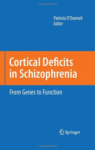 Cortical Deficits In Schizophrenia From Genes To Function 1st Edition Patricio Odonnell
