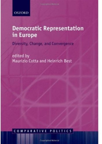 Democratic Representation In Europe Diversity Change And Convergence Comparative Politics Maurizio Cotta