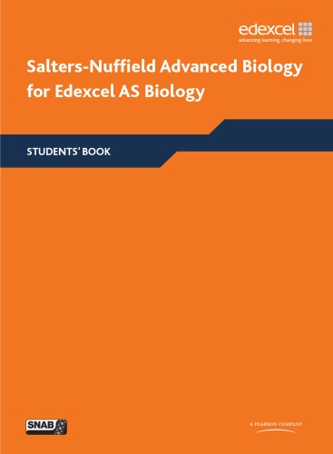 Salters Nuffield Advanced Biology As Student Book Edexcel A Level Sciences Uyseg University Of York Science Education Group