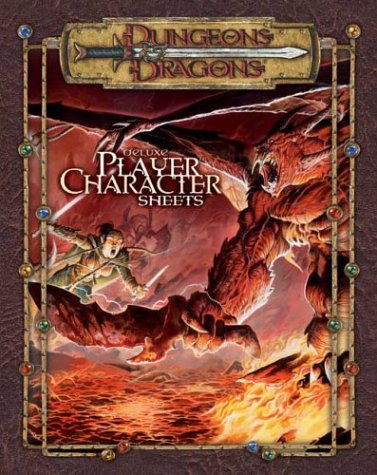 Deluxe Player Character Sheets Dungeon Dragons Roleplaying Game Rpg Accessories David Noonan
