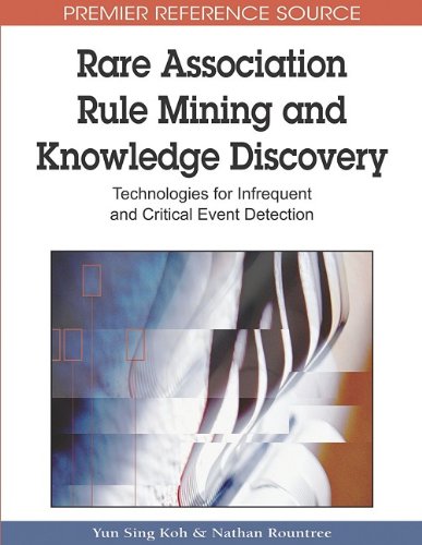 Rare Association Rule Mining And Knowledge Discovery Technologies For Infrequent And Critical Event Detection Advances In Data Warehousing And Mining Adwm Book 1st Edition Yun Sing Koh