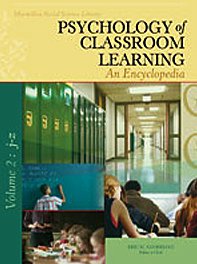 Psychology Of Classroom Learning An Encyclopedia Psychology Of Classroom Learning 1st Edition Eric M Anderman