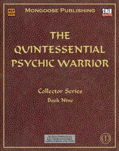 The Quintessential Psychic Warrior D20 System Sam Witt Anne Stokes