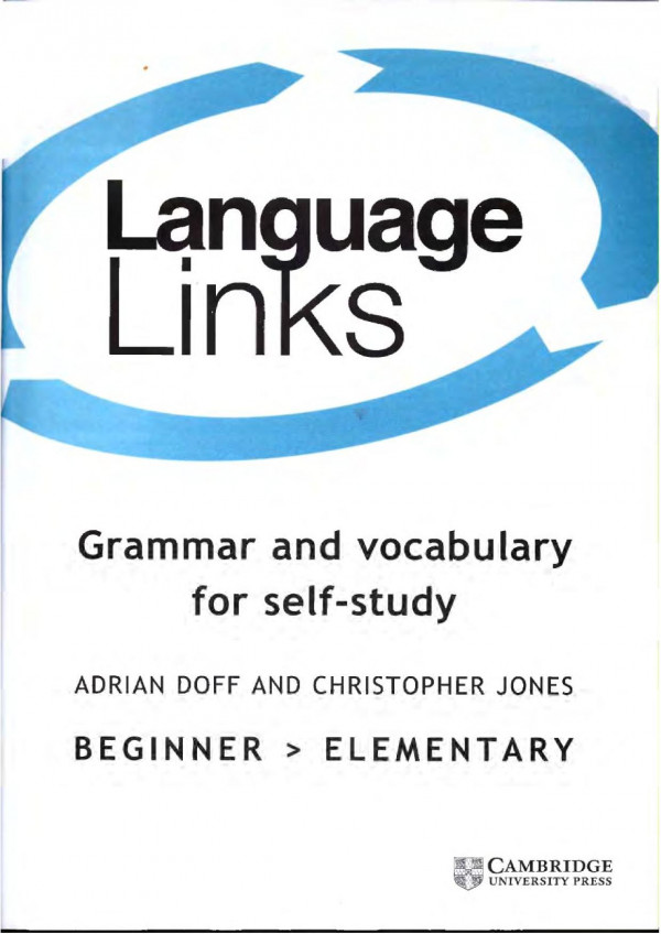 Grammar And Vocabulary For Selfstudy Beginner And Elementary Adrian Doff