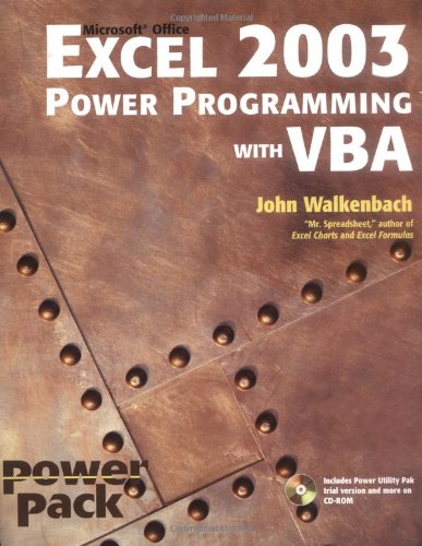 Excel 2003 Power Programming With Vba Excel Power Programming With Vba John Walkenbach