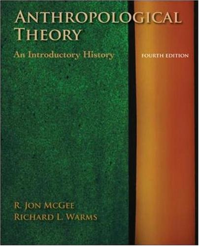 Anthropological Theory An Introductory History Fourth Edition 4th Edition R Jon Mcgee