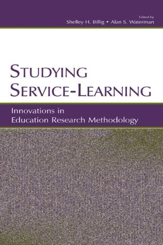 Studying Servicelearning Innovations In Education Research Methodology 1st Edition Shelley H Billig