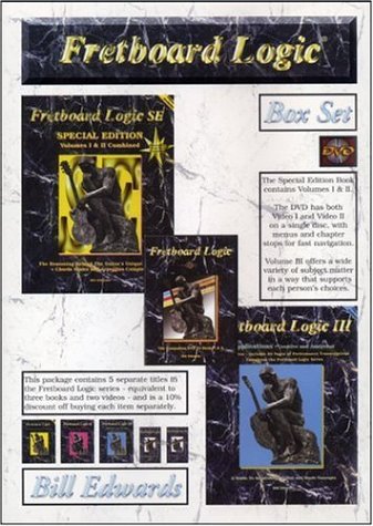 Fretboard Logic Box Set 3 Volumes And 2 Videos Combined In Two Books And One Dvd Disc Bill Edwards