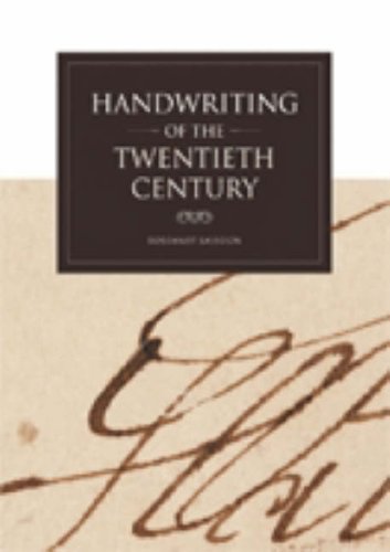 Handwriting Of The Twentieth Century 2nd Rosemary Sassoon