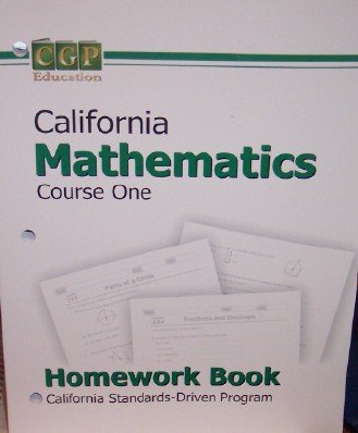 Homework Book Course 1 California Mathematics Cgp Education