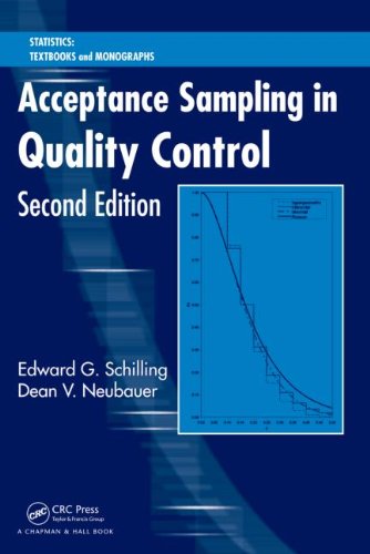 Acceptance Sampling In Quality Control Second Edition Statistics Textbooks And Monographs 2nd Edition Edward G Schilling