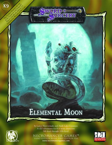 Elemental Moon Necromancer Games D20 System 3rd Edition Rules 1st Edition Feel Lance Haxvermale