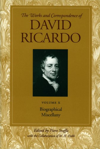 Biographical Miscellany Vol 10 David Ricardo