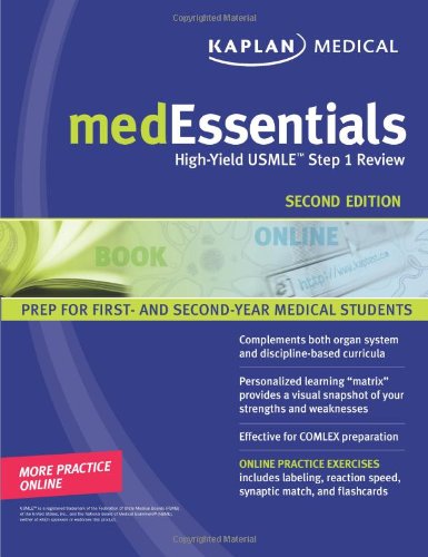 Medessentials Highyield Usmle Step 1 Review Kaplan Medessentials 2nd Edition Michael Manley