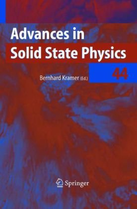 Advances In Solid State Physics Volume 44 V 44 1st Edition Bernhard Kramer
