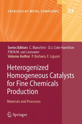 Heterogenized Homogeneous Catalysts For Fine Chemicals Production Materials And Processes 1st Edition Duncan Macquarrie Auth