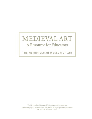 Medieval Art A Resource For Educators Michael Norris