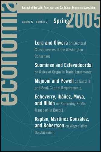 Economia Spring 2005 Economia Journal Of The Latin American Caribbean Economic Association Illustrated Edition Andres Velasco
