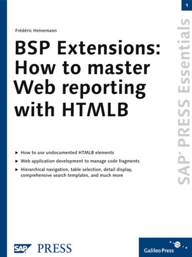 Bsp Extensions How To Master Web Reporting With Htmlb 1st Edition Frederic Heinemann