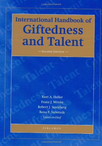 International Handbook Of Giftedness And Talent K A Heller