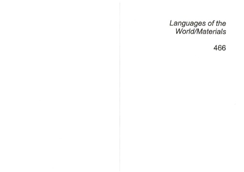 Wutun Languages Of The World Materials Juha Janhunen Marja Peltomaa