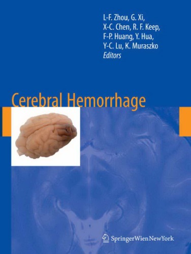 Cerebral Hemorrhage Acta Neurochirurgica Supplementum 105 Liangfu Zhou